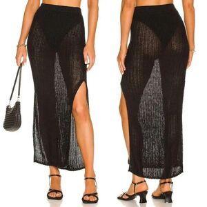 Camila Coelho Cleo Skirt in Black M NWT $158
